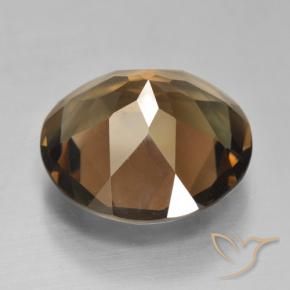 Quartzo Fumê Castanho médio Natural 8.71ct, Redondo, VVS-VS