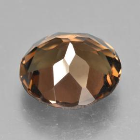 Quartzo fumê marrom natural 9,03ct, corte redondo, VVS-VS