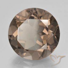 Quartzo Fumê Marrom Quente Natural 10.61ct, Redondo, VS
