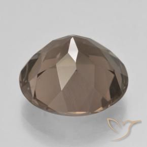 Quartzo Fumê Marrom Quente Natural 10.61ct, Redondo, VS
