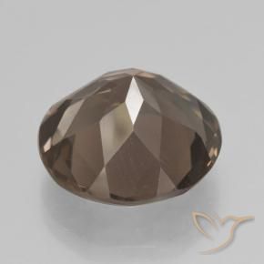 Quartzo Fumê Castanho médio Natural 9.72ct, Redondo, VS