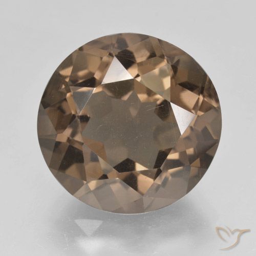 9.80ct Natural Castanho médio Quartzo Fumê, Redondo, VS