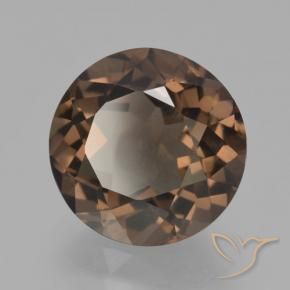 Quartzo Fumê Castanho médio Natural 3.98ct, Redondo, VVS-VS