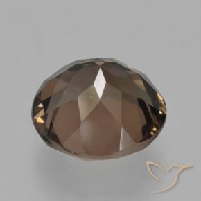 Quartzo Fumê Castanho médio Natural 3.98ct, Redondo, VVS-VS