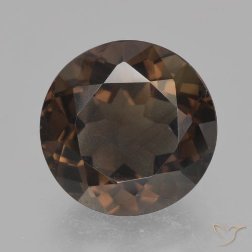 4.84ct Natural Castanho médio Quartzo Fumê, Redondo, VVS-VS