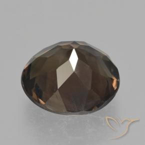 Quartzo Fumê Castanho médio Natural 4.84ct, Redondo, VVS-VS