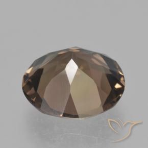 Quartzo Fumê Castanho médio-escuro Natural 4.67ct, Redondo, VVS-VS