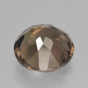 Quartzo fumê marrom natural 4,43ct, corte redondo, VVS-VS