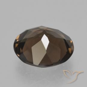 Quartzo Fumê Hickory Brown Natural 4.43ct, Redondo, VVS-VS