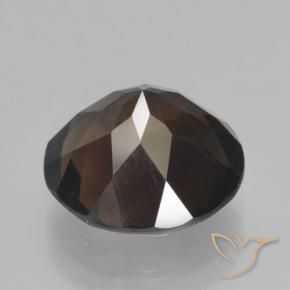 Quartzo Fumê Hickory Brown Natural 5.09ct, Redondo, VVS-VS