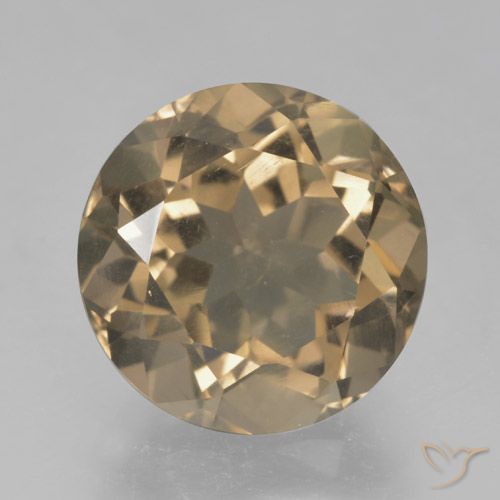 5.05ct Natural madeira marrom Quartzo Fumê, Redondo, VS