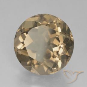 Quartzo Fumê madeira marrom Natural 5.05ct, Redondo, VS