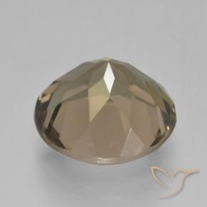 Quartzo Fumê madeira marrom Natural 5.05ct, Redondo, VS