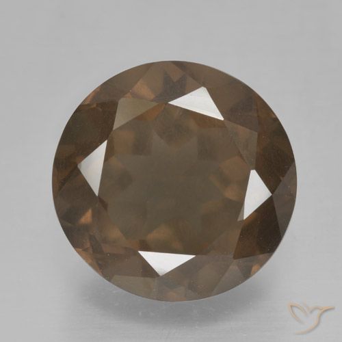 5.24ct Natural Castanho médio Quartzo Fumê, Redondo, VS