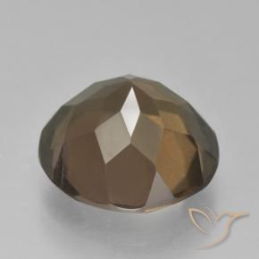 Quartzo Fumê Castanho médio Natural 5.24ct, Redondo, VS