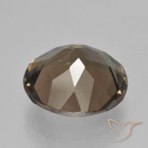 Quartzo Fumê Castanho médio Natural 4.23ct, Redondo, VVS-VS