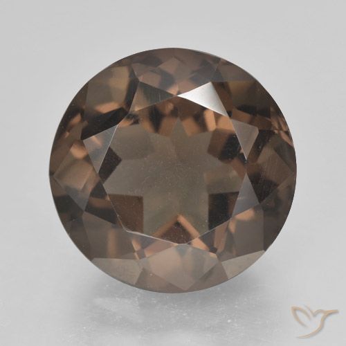 5.08ct Natural Castanho médio Quartzo Fumê, Redondo, VVS-VS