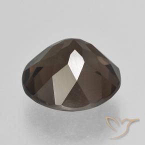 Quartzo Fumê Castanho médio Natural 5.08ct, Redondo, VVS-VS