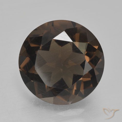 4.33ct Natural Castanho médio Quartzo Fumê, Redondo, VVS-VS