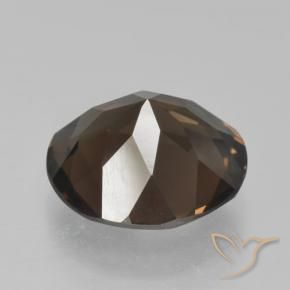 Quartzo Fumê Castanho médio Natural 4.33ct, Redondo, VVS-VS