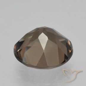Quartzo Fumê Gingerbread Marrom Natural 4.08ct, Redondo, VVS-VS