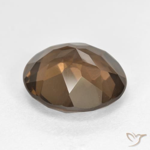 Quartzo Fumê Hickory Brown Natural 4.70ct, Redondo, VS