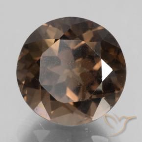Quartzo Fumê Hickory Brown Natural 4.61ct, Redondo, VS