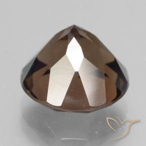 Quartzo Fumê Hickory Brown Natural 4.61ct, Redondo, VS
