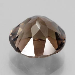 Quartzo fumê marrom natural 4,71ct, corte redondo, VVS-VS