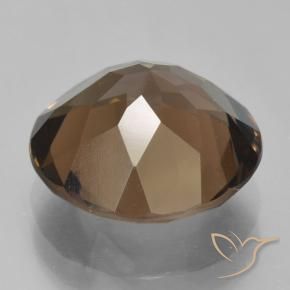 Quartzo Fumê Castanho médio Natural 5.90ct, Redondo, VVS-VS