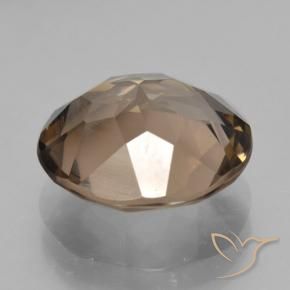 Quartzo Fumê Castanho médio Natural 5.67ct, Redondo, VS