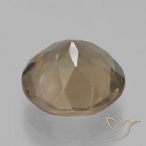 Quartzo Fumê Moca claro Natural 4.52ct, Redondo, VS