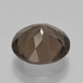 Quartzo fumê marrom natural 3,44ct, corte redondo, VVS-VS