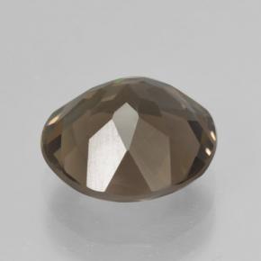 Quartzo fumê marrom natural 3,75ct, corte redondo, VS