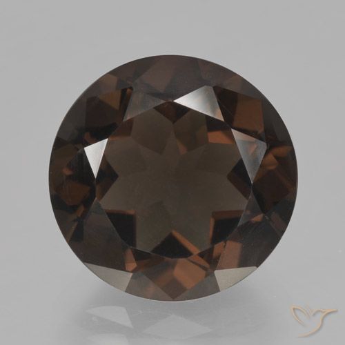6.05ct Natural Castanho médio Quartzo Fumê, Redondo, VVS-VS