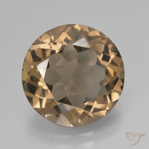 6.05ct Natural Moca claro Quartzo Fumê, Redondo, VS