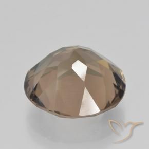 Quartzo Fumê Castanho Médio-Claro Natural 10.48ct, Redondo, VS