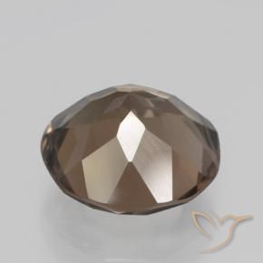 Quartzo Fumê Gingerbread Marrom Natural 3.80ct, Redondo, VVS-VS
