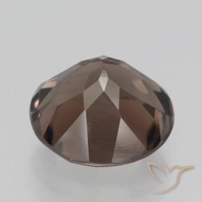 Quartzo Fumê Marrom Quente Natural 4.18ct, Redondo, VS