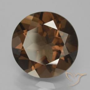 Quartzo Fumê Castanho médio Natural 8.20ct, Redondo, VS