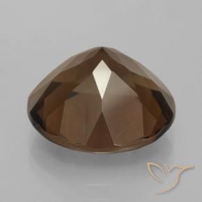 Quartzo Fumê Castanho médio Natural 8.20ct, Redondo, VS