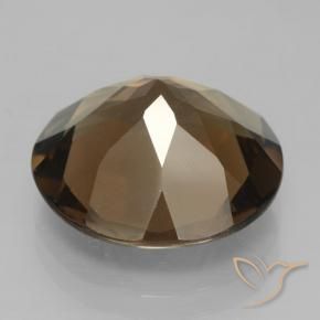 Quartzo Fumê Marrom Natural 8.34ct, Redondo, VS