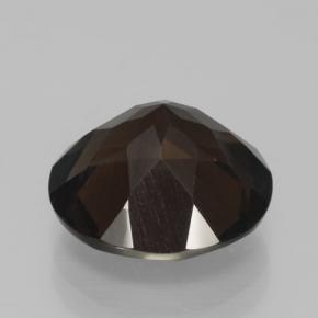 Quartzo fumê marrom natural 5,87ct, corte redondo, VVS-VS
