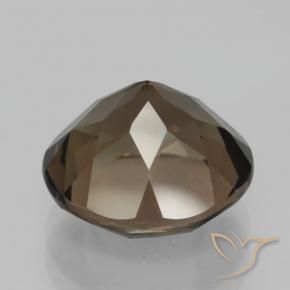 Quartzo Fumê Marrom Quente Natural 7.67ct, Redondo, VVS-VS