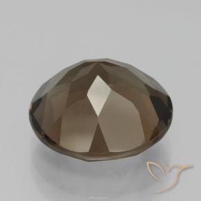 Quartzo Fumê Gingerbread Marrom Natural 6.97ct, Redondo, VVS-VS