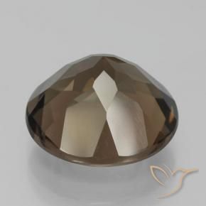 Quartzo Fumê Chocolate marrom Natural 9.07ct, Redondo, VVS-VS
