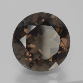 Quartzo fumê marrom natural 7,28ct, corte redondo, VVS-VS