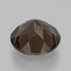 Quartzo fumê marrom natural 7,28ct, corte redondo, VVS-VS
