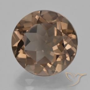 Quartzo Fumê Marrom Quente Natural 7.07ct, Redondo, VVS-VS