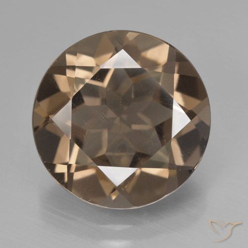 7.86ct Natural Castanho médio Quartzo Fumê, Redondo, VVS-VS